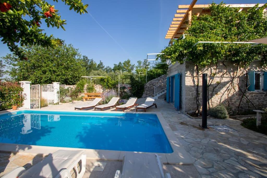 Вілла Stone House Kula Milica Mala Cista Екстер'єр фото